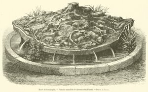 Monolithischer Brunnen von Quonncacha, Peru von French School