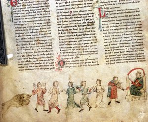 Musik und Tanz am Hofe von König Artus (in seiner Anwesenheit).