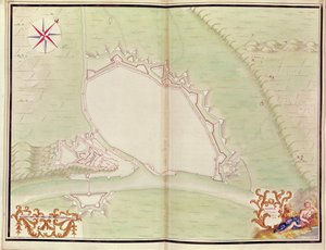 Namur, aus Atlas de Louis XIV. Plans des places etrangeres, 1665