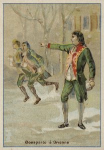 Napoleon Bonaparte in der Militärschule von Brienne-le-Chateau, Frankreich von French School