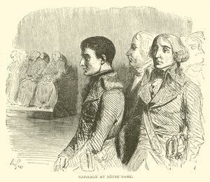 Napoleon in Notre Dame (Stich) von French School