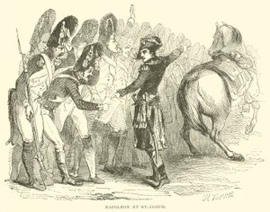 Napoleon in St. Cloud (Gravur) von French School