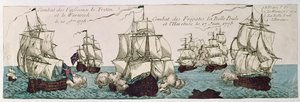 Seeschlachten zwischen den französischen und englischen Flotten während der Amerikanischen Revolution 1778