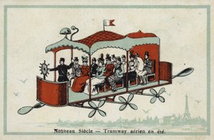 Neues Jahrhundert - Luftseilbahn im Sommer von French School