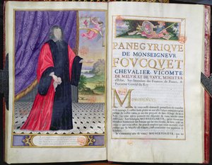 Nicolas Fouquet (1615-80) Illustration aus Les Panegyriques des Hommes Illustres de Notre Siecle von Puget de la Serre, 1655