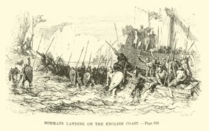 Normannen landen an der englischen Küste