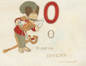 O ist ein Kampfoffizier.