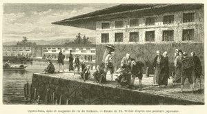Ogawa-Bata, Docks und Reisspeicher des Taikoun von French School