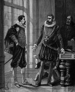 Olivier De Serres (1539 - 1619) französischer Agronom mit Heinrich IV., König von Frankreich (1553-1610). von French School