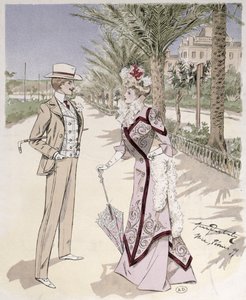 Auf der Promenade des Anglais, Nizza, Februar 1899