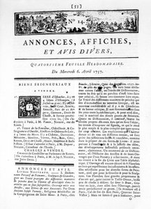 Eine von „Anzeigen, Plakaten und verschiedenen Rezensionen“, Nr. 14 von French School