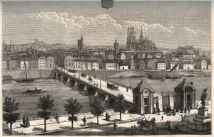 Orleans - Centre-Val de Loire - Gravur in „La France illustrée: Geographie, Geschichte, statistische Verwaltung“ von V.A. Malt-Brown. 1884