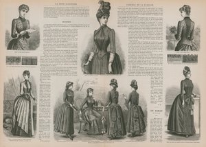 Seite aus La Mode Illustrée von French School
