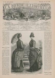 Seite aus La Mode Illustrée von French School