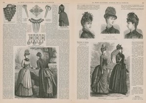 Seite aus La Mode Illustrée von French School