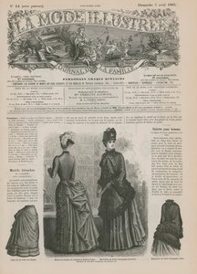 Seite aus La Mode Illustrée von French School