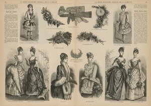 Seite aus La Mode Illustrée von French School