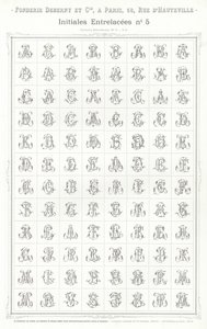 Seite aus Vignettes Typographiques von French School
