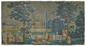 Panel aus Les Rives du Bosphore, 1828