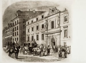 Pariser Konservatorium in den 1830er Jahren (Gravur) von French School