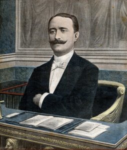 Paul Deschanel (1855-1922), neuer Präsident der Abgeordnetenkammer - Titelseite der Zeitung „Le Petit Journal“, 26. Juni von French School