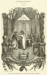 Gemälde des Schlosses von Chantilly, Das Bad von French School