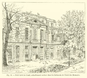 Kleines Hotel de Conti, derzeit eingebettet in die Gebäude des Hotel des Monnaies von French School