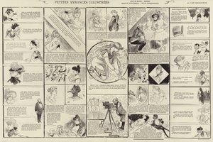 Petites annonces illustrees (Gravur) von French School