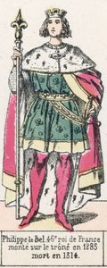 Philippe-le-Bel, 46. König von Frankreich, bestieg den Thron 1285, gestorben 1314 von French School