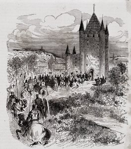 Philippe der Schöne, der sich nicht sicher fühlte, suchte Zuflucht im Tempelturm - in „Paris durch die Jahrhunderte“ von H. Gourdon de Kenouillac, hrsg. F. Roy, tax. Chanaine & fils, Band I