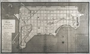 Plan Directeur de la Ville des Cayes, 1789 von French School