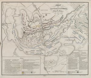 Plan der Schlacht von Waterloo, Mont St. Jean