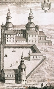 Plan der Benediktinerabtei Saint-Riquier im Jahr 1673