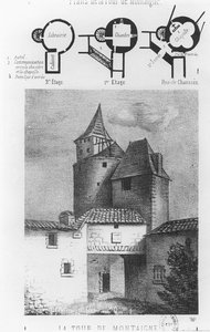 Plan des Tour de Montaigne, in Saint-Michel-de-Montaigne von French School