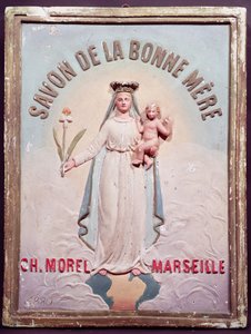Plakette für Savon de la Bonne Mere, 1880 von French School