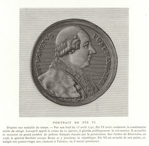 Papst Pius VI. von French School