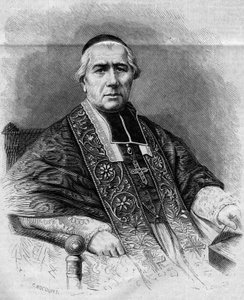 Porträt von Francois Nicolas Madeleine Morlot (1795-1862), Erzbischof von Paris. Gravur in „Le Monde Illustré“ Nr. 299 vom 3. Januar 1863