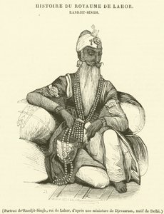 Porträt von Randjit-Singh, König von Lahore von French School
