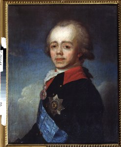 Porträt des Großfürsten Pawel Petrowitsch von French School
