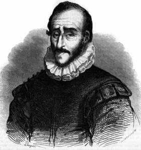 Porträt von Adam de Craponne (1526-1576), französischer Ingenieur. Gravur in „Le Magasin picturesque“ von French School