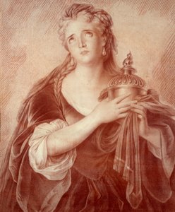 Porträt von Adrienne Lecouvreur (1692-1730), französische Schauspielerin von French School
