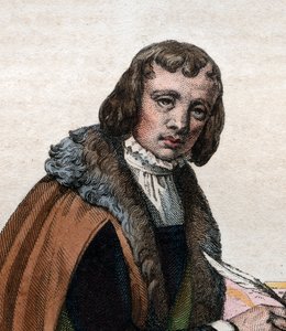 Porträt von Alain Chartier (1385-1430), französischer Dichter und politischer Schriftsteller