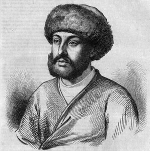 Porträt von Alexandre Maurocordato (Mavrocordatos) (1636-1709), griechischer Politiker, Dolmetscher für die osmanische Regierung. Gravur von Chevignard in „Le Magasin Picturesque“ von French School