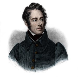 Porträt von Alphonse de Lamartine (1791-1869), französischer Schriftsteller, Dichter und Politiker. in 