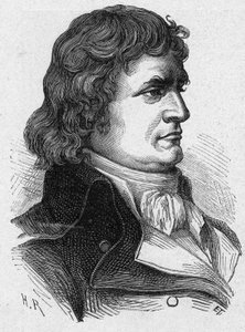 Porträt von André Jeanbon, bekannt als Jean Bon Saint-André oder Jeanbon Saint-André (1749-1813), französischer Revolutionär und Politiker. Gravur von 1889. Private Sammlung