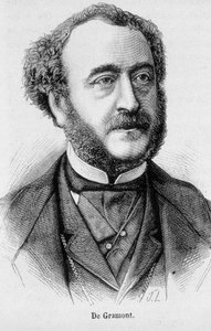 Porträt von Antoine Agenor, Herzog De Gramont, französischer Diplomat und Politiker (1819 - 1880) - in „L