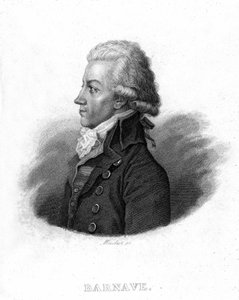 Porträt von Antoine Barnave (1761 - 1793), französischer Revolutionär - in „Revolution française“ von Thiers von French School
