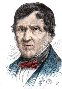 Porträt von Antoine Becquerel (1888-1878), französischer Physiker. Gravur in „Le Monde Illustré“ Nr. 1086 vom 2. Februar