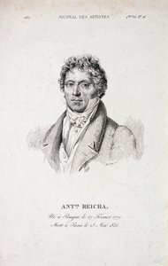 Porträt von Antoine Reicha (1770-1836) aus dem Journal des Artistes