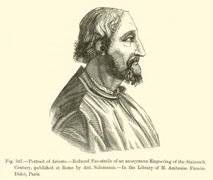 Porträt von Ariosto von French School
